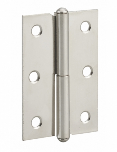 Paumelle de porte de meuble / porte légère, 60x40mm, acier, droite - THIRARD Equipement