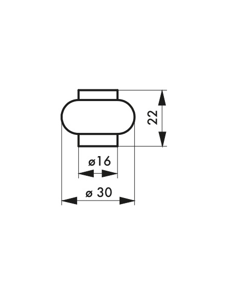 Butoir à visser, fixation au sol, caoutchouc, Ø30x22mm, laiton - THIRARD Butoir à visser Butoir à visser, fixation au sol, caoutchouc, Ø30x22mm, laiton - THIRARD Butoir à visser