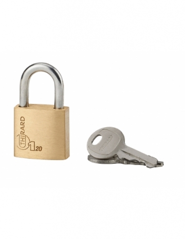 Cadenas à clé Type 1, bagage, anse acier, 20mm, 2 clés - THIRARD Cadenas à clé