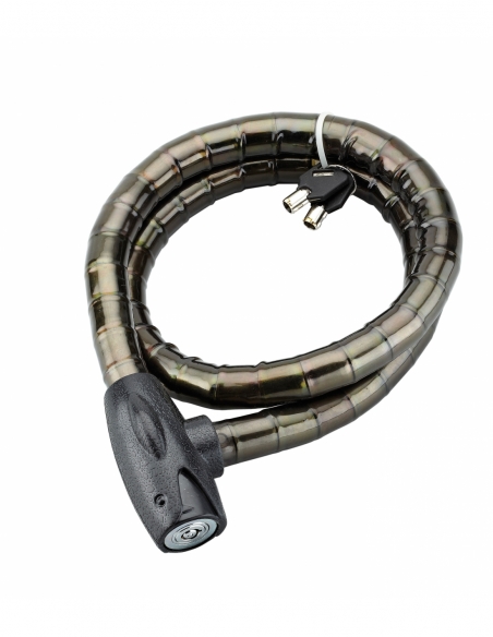 Antivol à clé Scorp, câble blindé acier, vélo, 25mmx1.2m, 2 clés, noir - THIRARD Antivols à clé