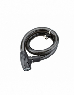 Antivol à clé Scorp, câble acier, vélo, 25mmx1m, 2 clés, noir - THIRARD Antivols à clé