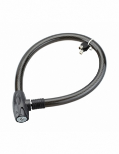 Antivol à clé Scorp, câble acier, vélo, 25mmx0.85m, 2 clés, noir - THIRARD Antivols à clé