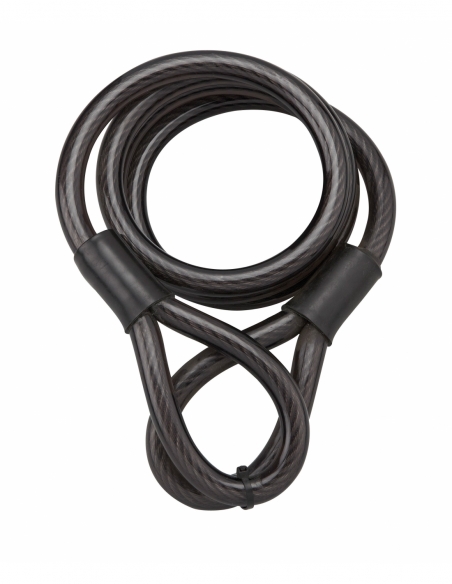 Câble antivol Twisty, vélo, abris de jardin, Ø 15, 1.80m, acier gaine PVC - THIRARD Câble