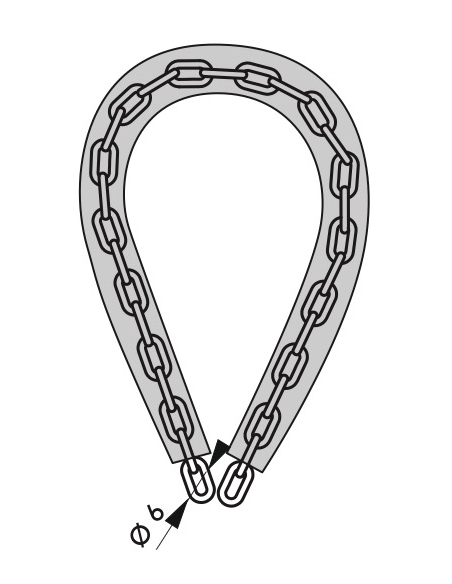 Chaîne acier cémenté zingué Loops, vélo, barrières, Ø 6mm, 0.6m, gaine PVC - THIRARD Chaîne