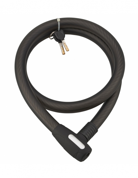 Antivol à clé Stunt, câble acier, vélo, 25mmx1.5m, 2 clés, noir - THIRARD Antivols à clé