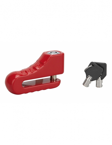 Antivol scooter Block, rouge, 2 clés - THIRARD Antivol