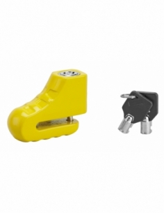 Antivol scooter Block, jaune, 2 clés - THIRARD Antivols à clé