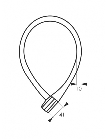 Antivol à clé Softy, câble acier, vélo, 10mmx0.6m, 2 clés - THIRARD Antivol