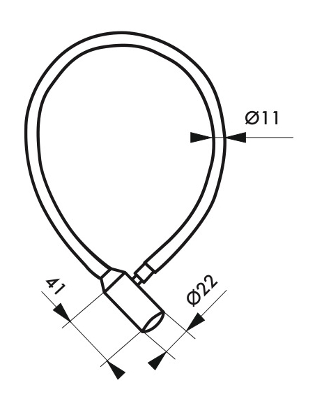 Antivol à clé Twisty, câble acier, vélo, 5mmx0.5m, 2 clés - THIRARD Antivol