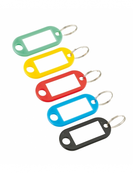 Anneau porte-étiquette, PVC, couleurs assorties - THIRARD Porte-clés