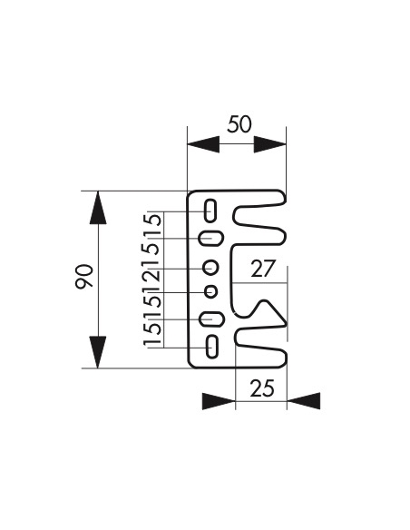 Equerre pour gâche plate - THIRARD Equerre