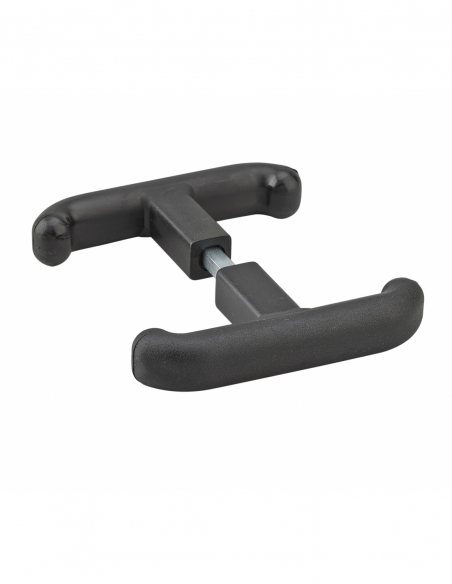 Ensemble de poignées pour porte de garage T, carré 8mm, noir - THIRARD Poignée de porte de garage