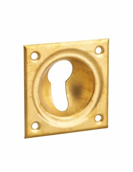 Entrée à cuvette trou de cylindre, 60x60mm, laiton - THIRARD Entrée à cuvette