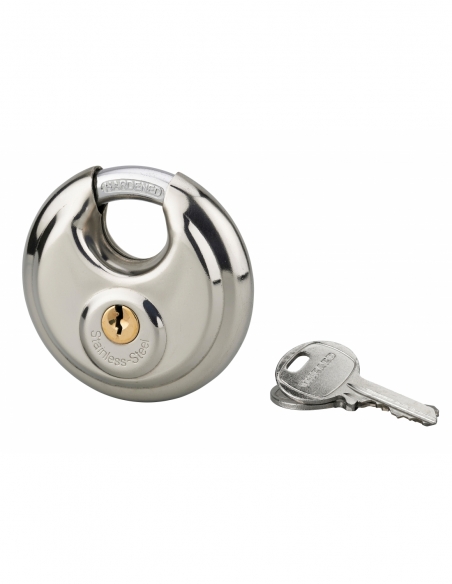 Cadenas à clé Astra, inox, intérieur, anse acier, 70mm, 2 clés - THIRARD Cadenas à clé