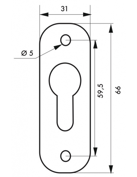 Paire de rosaces cylindre pour porte d'intérieur, argent - THIRARD Rosace