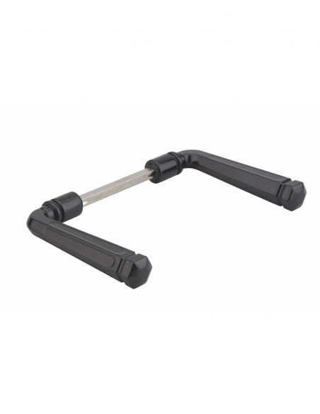 Paire de béquilles torsadés pour porte, carré 7mm, inox - THIRARD Béquille