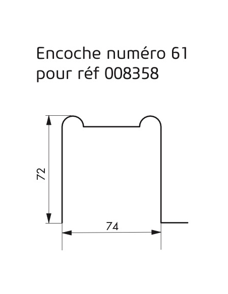 Boitier de serrure basse en applique à double entrée pour porte en verre, réversible, 106x87mm, chromé - THIRARD Serrures en ...