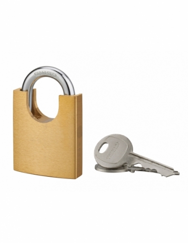 Cadenas Shoulder à clé, laiton, extérieur, 50mm, 2 clés - THIRARD Cadenas à clé