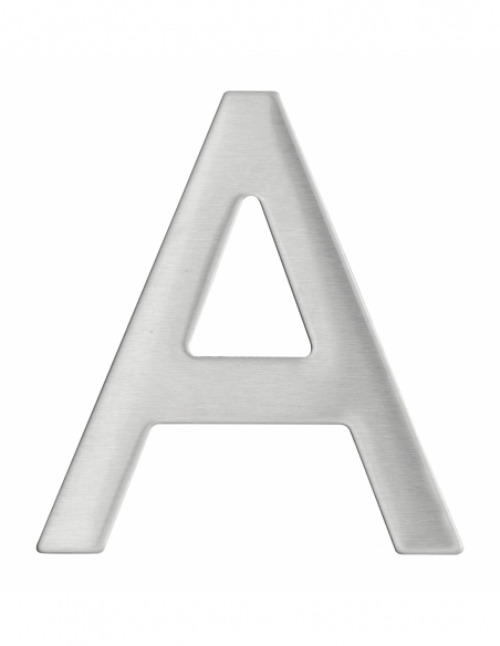 Lettre A inox H.76mm adhésif - THIRARD Lettres à coller