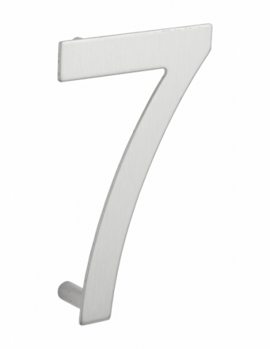 Chiffre 7 à visser, inox, H.100mm - THIRARD Chiffres à visser