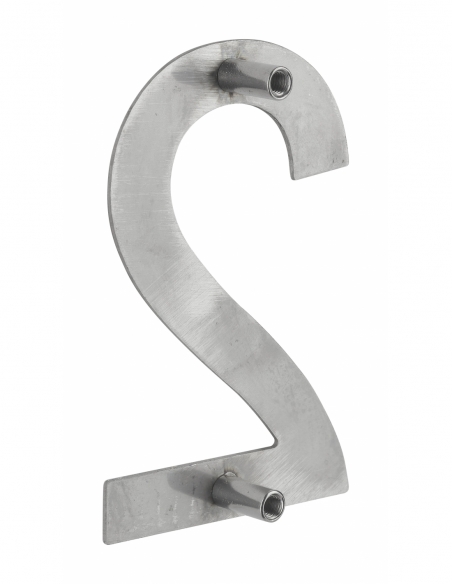 Chiffre 2 à visser, inox, H.100mm - THIRARD Chiffres à visser