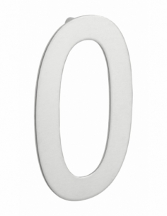 Chiffre 0 à visser, inox, H.100mm - THIRARD Chiffres à visser