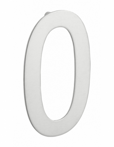 Chiffre 0 à visser, inox, H.100mm - THIRARD Chiffres à visser