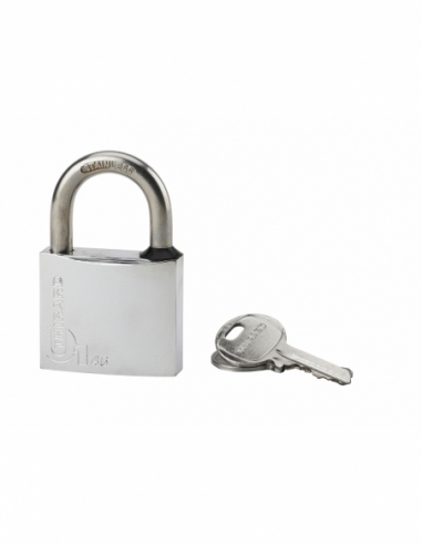 Cadenas à clé Type 1, laiton, extérieur, anse inox, 45mm, 2 clés - THIRARD Cadenas à clé