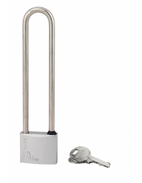 Cadenas à clé Type 1, laiton, extérieur, anse haute inox, 40mm, 2 clés - THIRARD Cadenas à clé