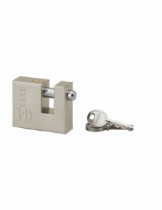 Cadenas à clé prisonnière Land, extérieur, acier nickelé, 50mm, 3 clés - THIRARD Cadenas à clé