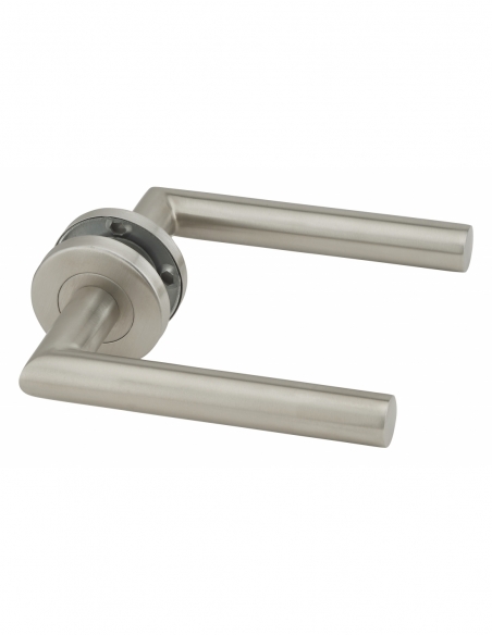 Paire de béquilles pour porte, inox, carré 7mm - THIRARD Poignée sur rosace