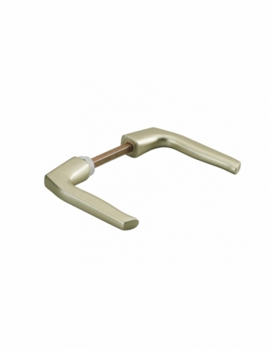 Paire de béquilles Targa pour porte, carré 7mm, 1 portée, or - THIRARD Béquille