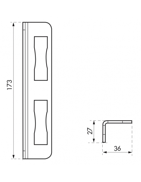 Gâche équerre à souder, réversible, largeur 30mm - THIRARD Gâche de porte
