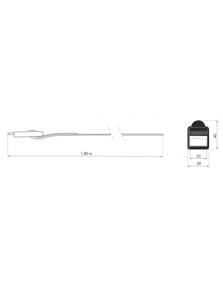 Lot de 2 sangles de serrage, 1.80m à boucle plastique, rouge - THIRARD Sangles à boucle