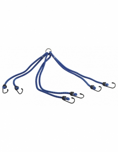 Tendeur pieuvre en caoutchouc à crochets, 8mmx80cm, bleu - THIRARD Sangle