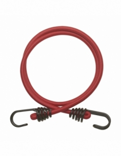 Lot de 2 tendeurs en caoutchouc à crochets, 8mmx1m, rouge - THIRARD Sangle