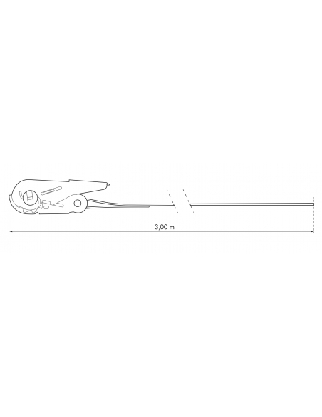 Sangle de serrage, 3m, à cliquet, rouge - THIRARD Sangles à cliquet