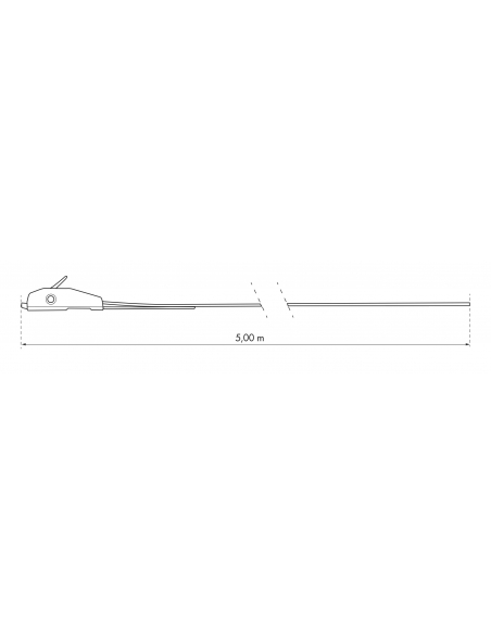 Lot de 2 sangles de serrage, 5m à boucle autoserrante, rouge - THIRARD Sangles à boucle