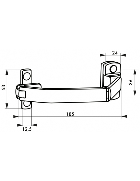 Entrebailleur pour fenêtre coulissante, 185mm, blanc - THIRARD Entrebailleur de fenêtre