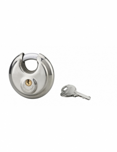 Cadenas à clé Astra, inox, intérieur, anse acier, 80mm, 2 clés - THIRARD Cadenas à clé