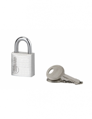 Cadenas à clé Type 1, bagage, aluminium, 20mm, 2 clés - THIRARD Cadenas à clé