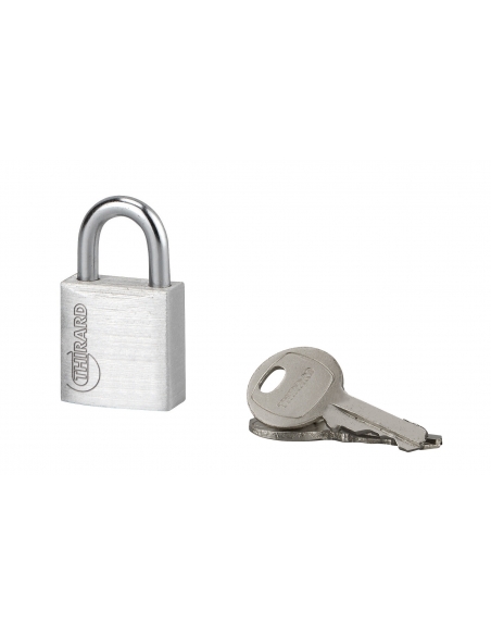 Cadenas à clé Type 1, bagage, aluminium, 20mm, 2 clés - THIRARD Cadenas à clé