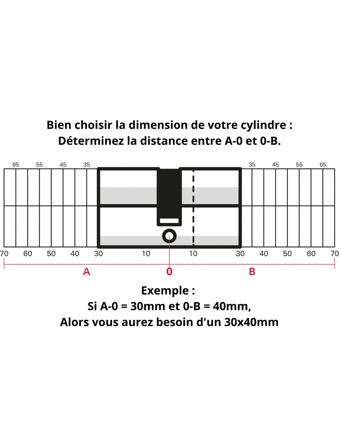 12 179 0040 RMS 12 179 0040 Cylindre de fermeture, serrure de