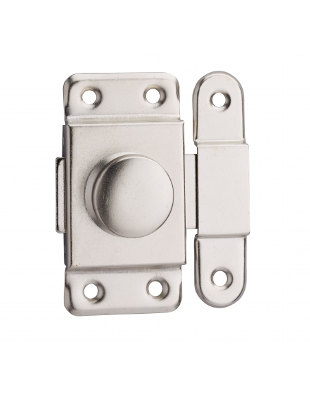 Verrou pour porte d'ameublement, 40mm, acier nickelé - THIRARD Verrou de meuble