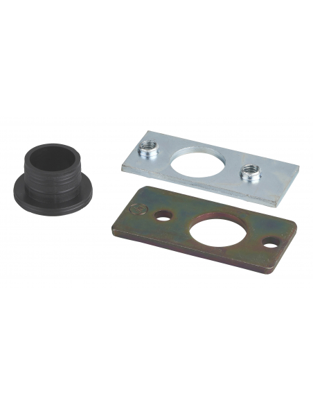 Gond Rapido, goupille acier Ø16mm, gâche en acier inoxidable, zingage noir - THIRARD Charnières de porte