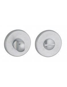 Paire de rosaces rondes Boston/Solis/Luxor/Mirella 2/Maxima, Ø50mm, à condamnation, chromé satiné - THIRARD Rosace