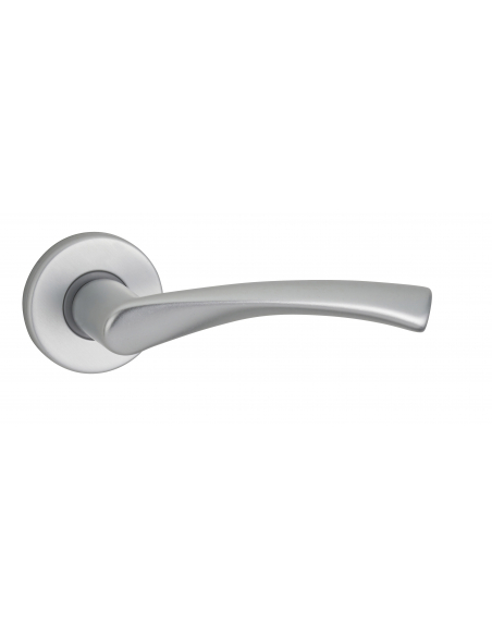 Paire de béquilles Canopee pour porte, carré 7mm, argent - THIRARD Poignée sur rosace