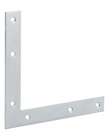 Equerre de fenêtre pour porte, 140x140x20mm, bouts carrés, acier zingué - THIRARD Accessoires de fixation