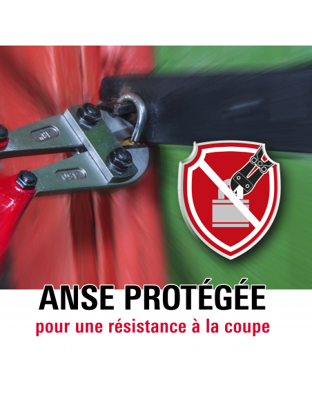 Cadenas à clé, extérieur, 40mm, protecteur d'anse épaulé, 2 clés acier nickelé - THIRARD Cadenas à clé