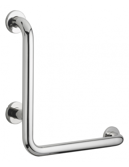 Barre de maintien coudée, inox 304, longueur 800mm, angle 90°, Ø32mm, finition inox poli - THIRARD Equipement